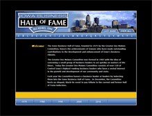 Tablet Screenshot of iowabusinesshalloffame.com